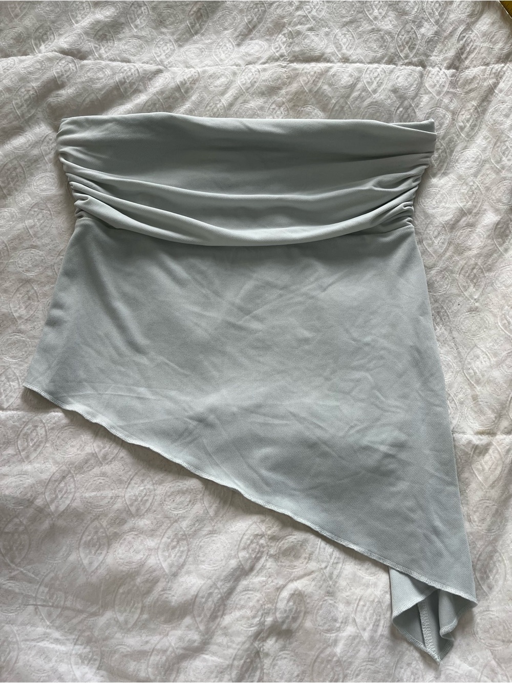 Asymmetrical Light blue BDG Tube top size medium